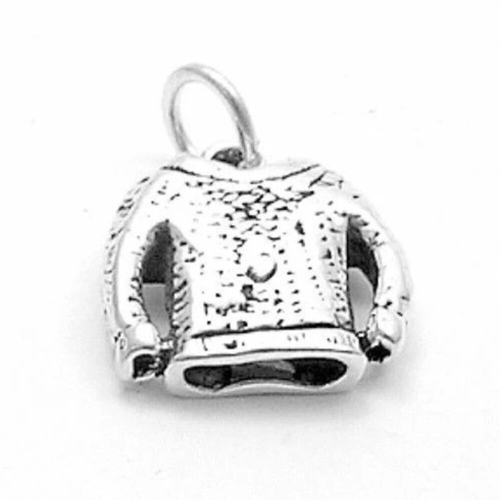 Chic Sterling Silver Sweater Charm - image 1